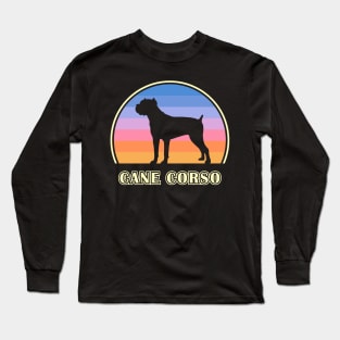 Cane Corso Vintage Sunset Dog Long Sleeve T-Shirt